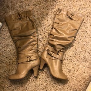 Tan boots